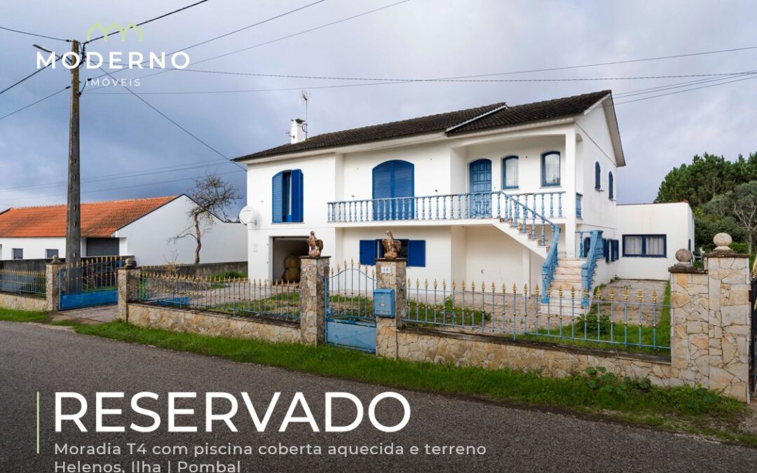 Moradia T4 c/ piscina coberta aquecida e terreno – Helenos
