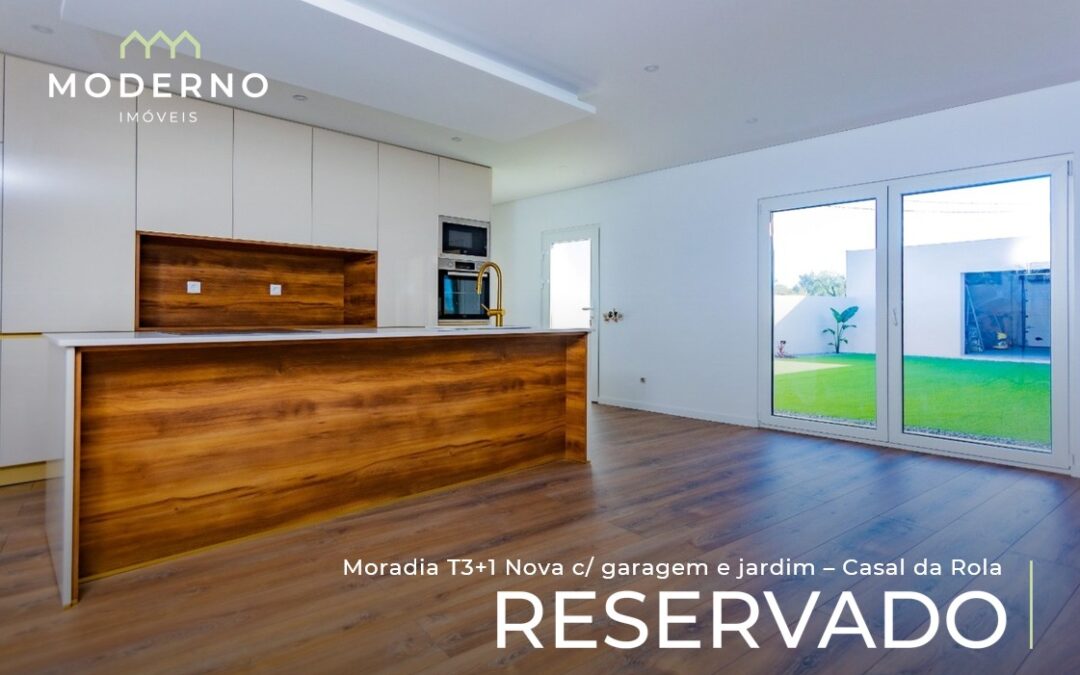 Moradia T3+1 Nova c/ garagem e jardim – Casal da Rola