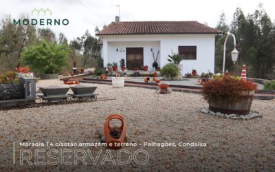 Moradia T4 c/sótão,armazém e terreno – Palhagões, Condeixa